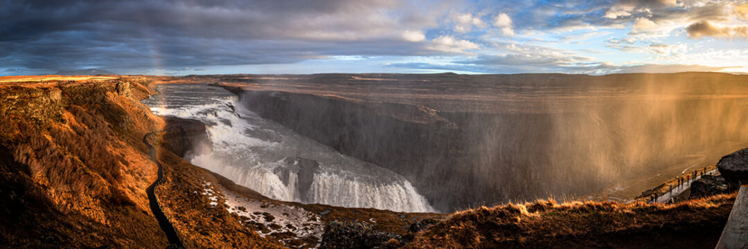Gulfoss Iceland winter