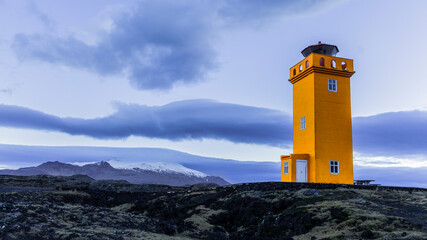 Svörtuloft lighthouse landscape