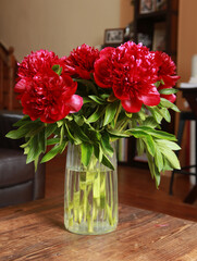 Bouquet de pivoines Red Charm	
