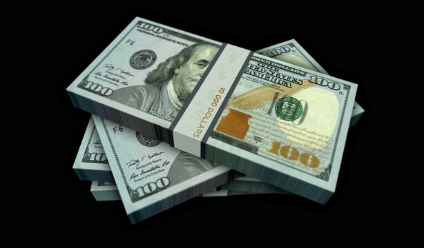 Dollar money banknotes pack
