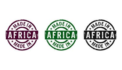 Made in Africa stamp and stamping