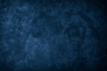 Obraz premium Beautiful Abstract Grunge Decorative Navy Blue Dark Stucco Wall Background. Art Rough Stylized Texture Banner With Space For Text