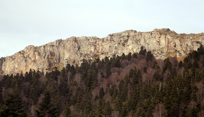 Photo of a beautiful landscape of mountains and rocks