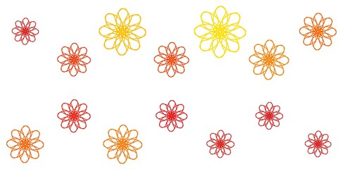 Light Orange vector background with bows.