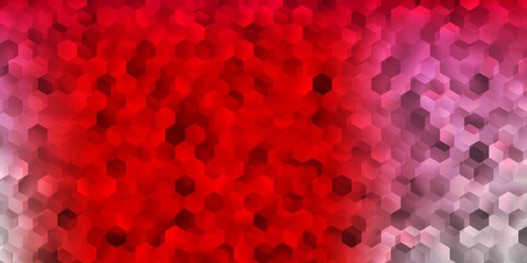 Light red vector template with abstract forms.