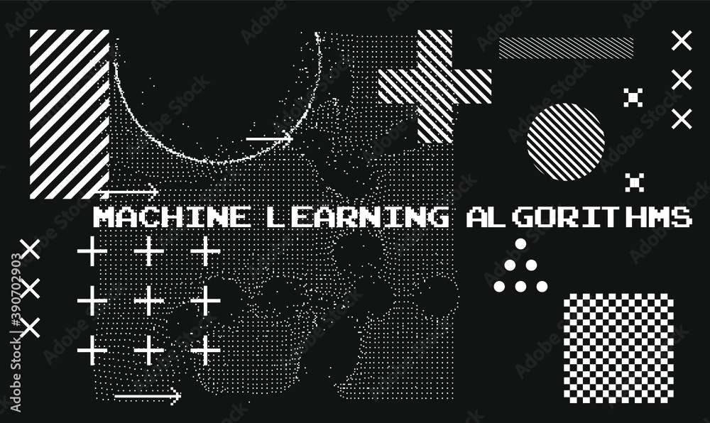 Aufkleber Vector abstract 3D big data visualization. Concept of complexity analysis for smart business planning.
