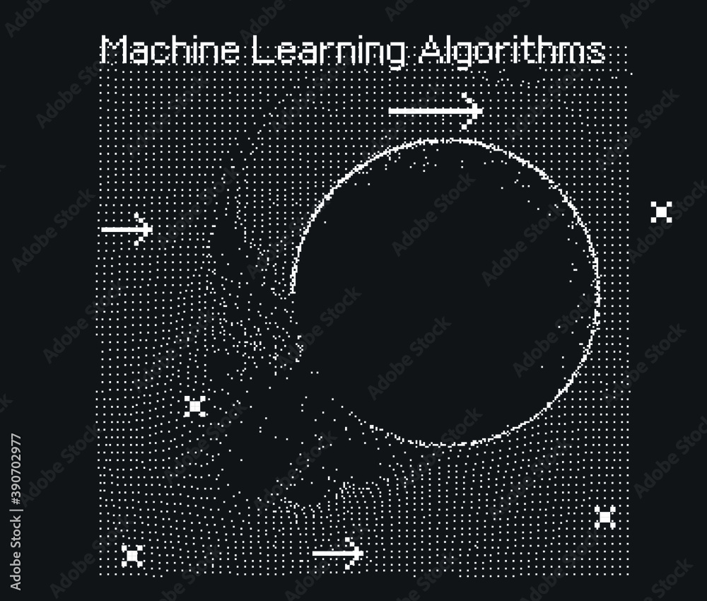 Aufkleber Vector abstract 3D big data visualization. Concept of complexity analysis for smart business planning.