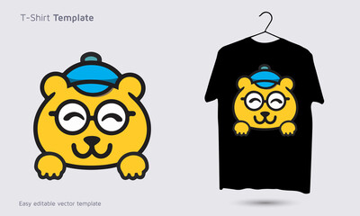 Dog banking service logo, dog t shirt design, pet t-shirt template