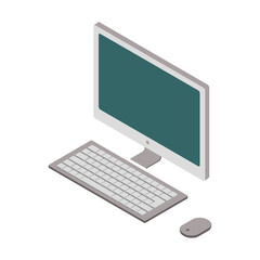 Isometric laptop icon.Isometric notebook vector illustration isolated on white background.