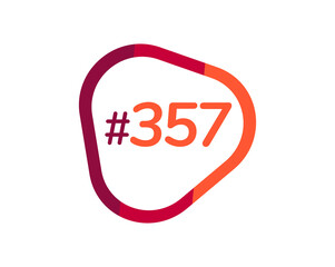 Number 357 image design, 357 logos