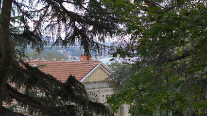 Fototapeta premium Cloudy and rainy day at Bosphorus İstanbul