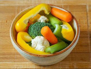 bowl of fresh vegetables