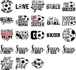 Collection of Soccer phrases, slogans or quotes © SvgOcean