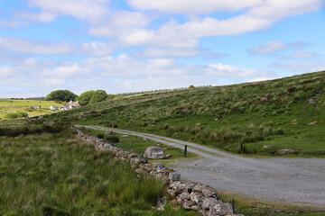 Obraz premium beautiful ways in the dartmoor, england, devon