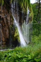 Waterfall in Plitvice lakes national park