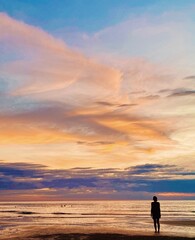Fototapeta premium Sunset over the ocean