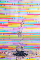 Bubble and stripes - another image in my Water Drop Art series.
