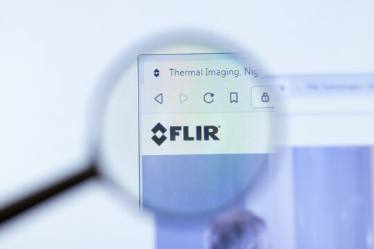 Moscow, Russia - 1 June 2020: FLIR Systems website with logo , Illustrative Editorial