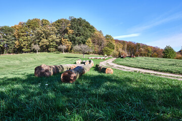 Herbstlandschaften zwischen Bensheim und Heppenheim.