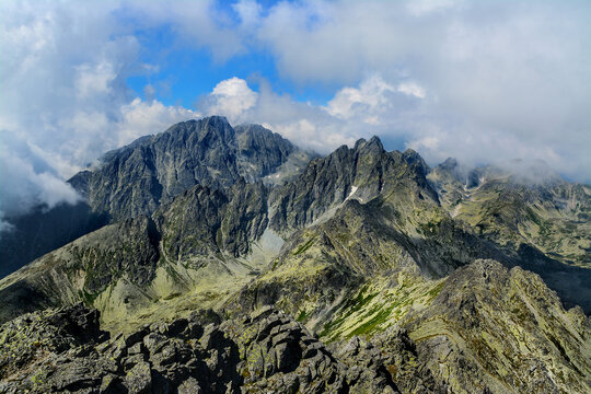 Gerlachovsky stit (gerlach) in Tatra Mountains. The highest peak of the Carpathians. Slovakia