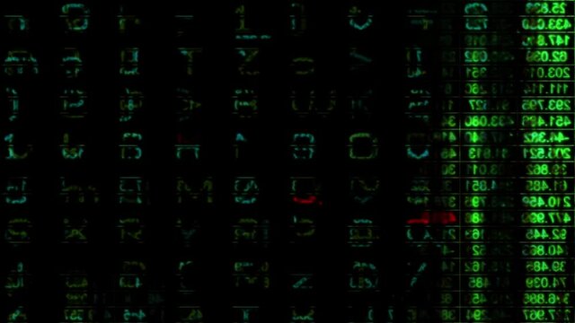 data binary numbers stream animation