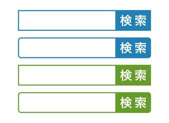 Obraz premium 検索ボックス キーワード検索 検索 アイコン 青 緑 ブルー グリーン search window set. Search box set. Search engine set.