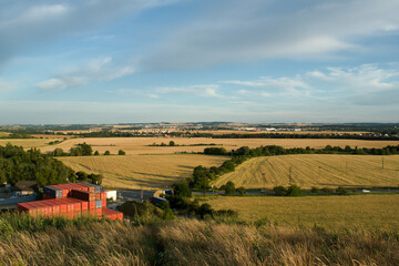 landscape with farm horní měcholupy