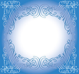 Vector greeting background with vintage ornamental frame