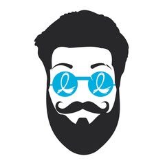 November men health awareness month blue solidarity ribbon on white background. Vector poster or banner for no shave social solidarity November event against man prostate cancer campaign.