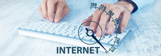 rapid internet speed without limit.3D illustration