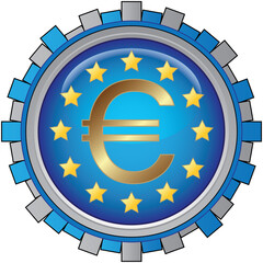 european union euro icon
