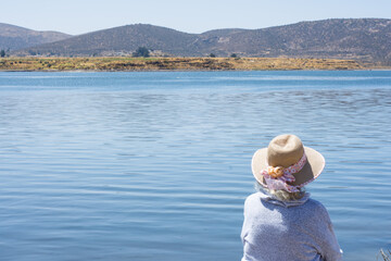 Tranquility and meditation with mother nature