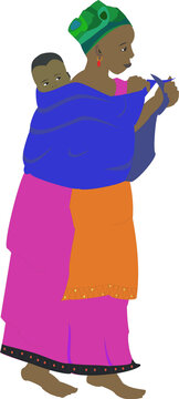 Illustration of African person