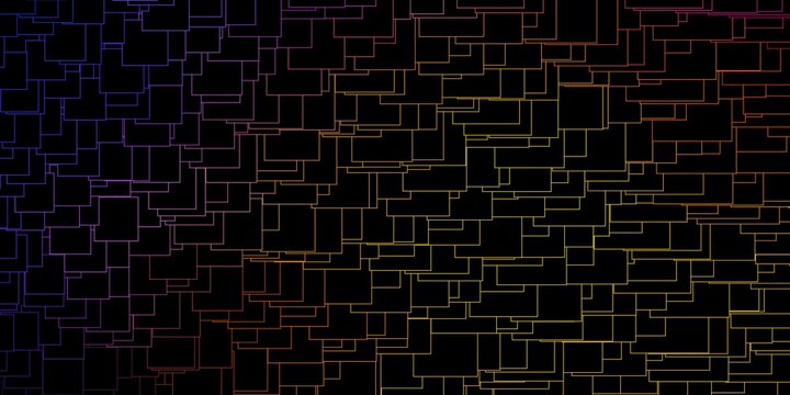 Dark Blue, Red vector backdrop with rectangles.