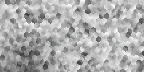 Fototapeta premium Light gray vector cover with simple hexagons.