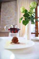 cup of tea with mint and cinnamon