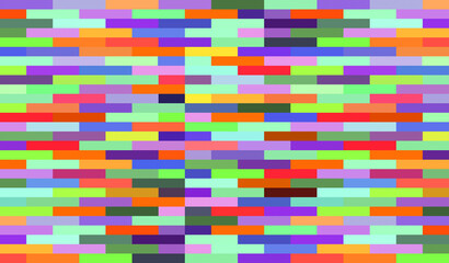 Bright geometric pattern composed of yellow, green and blue blocks background