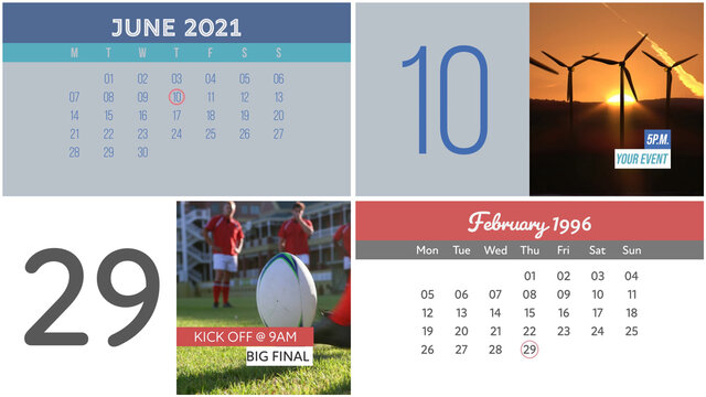 Corporate Event Calendar Overlay
