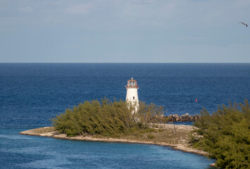 Fototapeta na wymiar Lighthouse in Nassau Bahamas