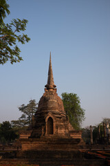Fototapeta premium The Sukhothai Kingdom: สุโขทัย, was an early kingdom in the area around the city Sukhothai, in north central Thailand. The Kingdom existed from existed from 1238 until 1438. UNESCO World Heritage Site