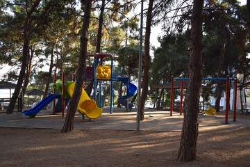 playground under the pines, Turkey