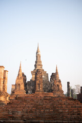 Fototapeta premium The Sukhothai Kingdom: สุโขทัย, was an early kingdom in the area around the city Sukhothai, in north central Thailand. The Kingdom existed from existed from 1238 until 1438. UNESCO World Heritage Site