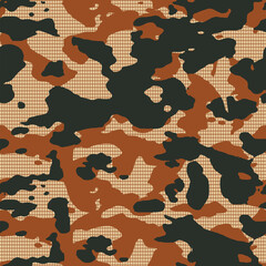 Modern camouflage design seamless pattern © DNZ CreativeDesign
