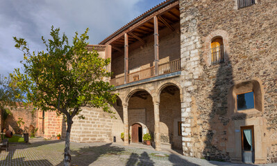 Fototapeta na wymiar XV Century Palace of Alba de Aliste Counts