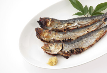 イワシの丸干しの焼き魚