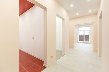 unfurnished house or apartment in bright colors