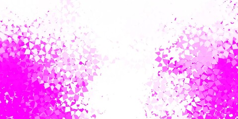 Light pink vector pattern with polygonal shapes.