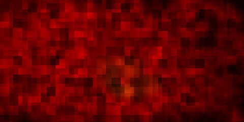 Fototapeta premium Dark Orange vector template with rectangles.