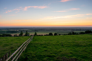 Irish Landscape at Sunset
