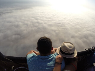 vista de pensamiento de mar de nubes